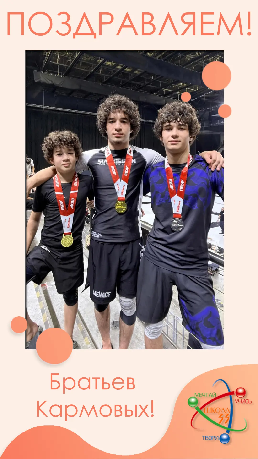 На Чемпионате по грепплингу и чемпионате Евразии ACBJJ (Турция) наши ребята завоевали з...