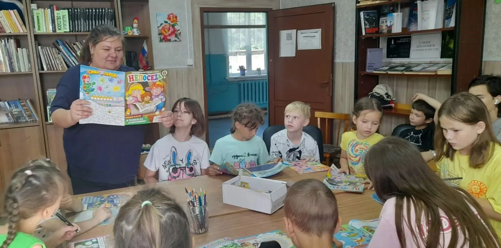 🧑‍🎓❓Сегодня в библиотеке п.Раслово наши воспитанники приняли участие в эрудит-клубе «Саквояж загад