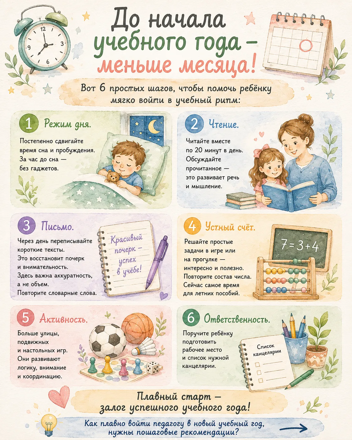До начала учебного года - меньше месяца!