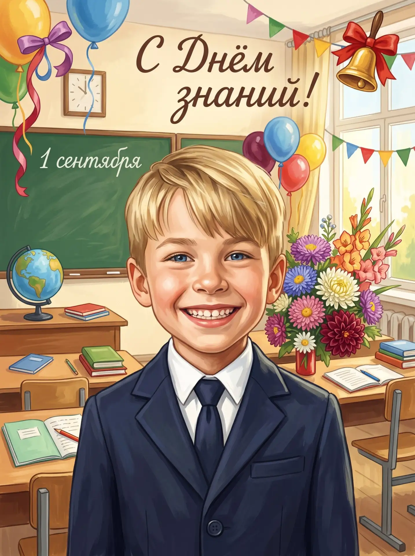 🎒 1 сентября уже началось, а открытки ещё нет? Делаем прямо сейчас