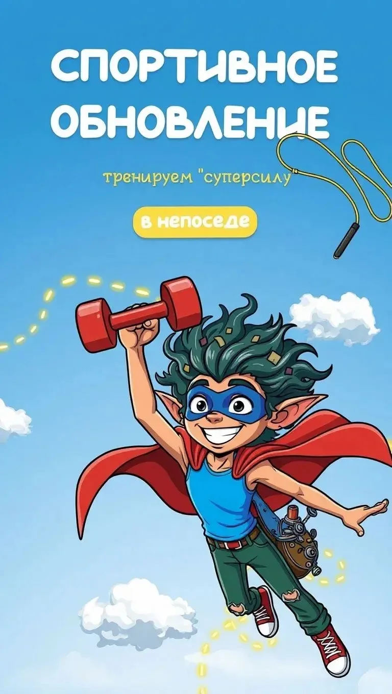 Ура-ура! В нашем клубе Непоседа спортивное обновление!