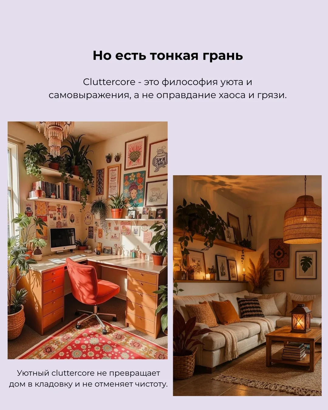 🫧Знаете, что такое CLUTTERCORE?  📌Клаттеркор - это очередной интерьерный тренд в стиле максимализма.
