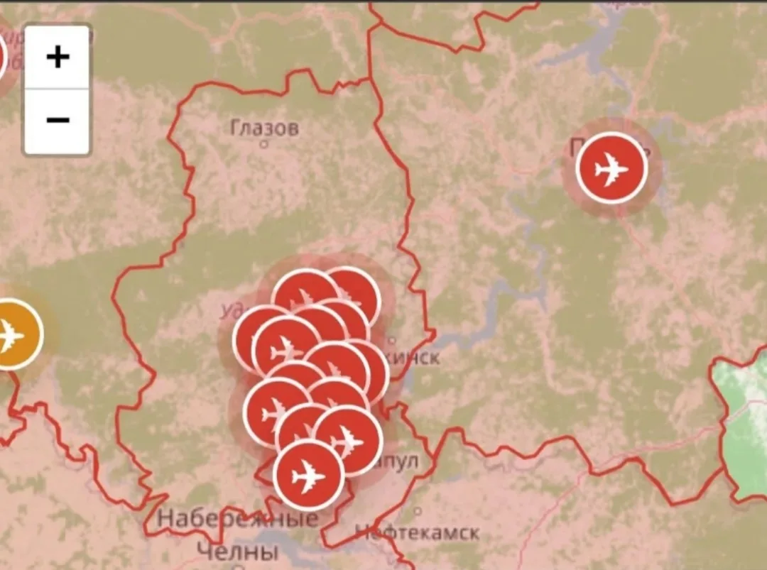 Большое количество БПЛА зафиксировано в Удмуртии