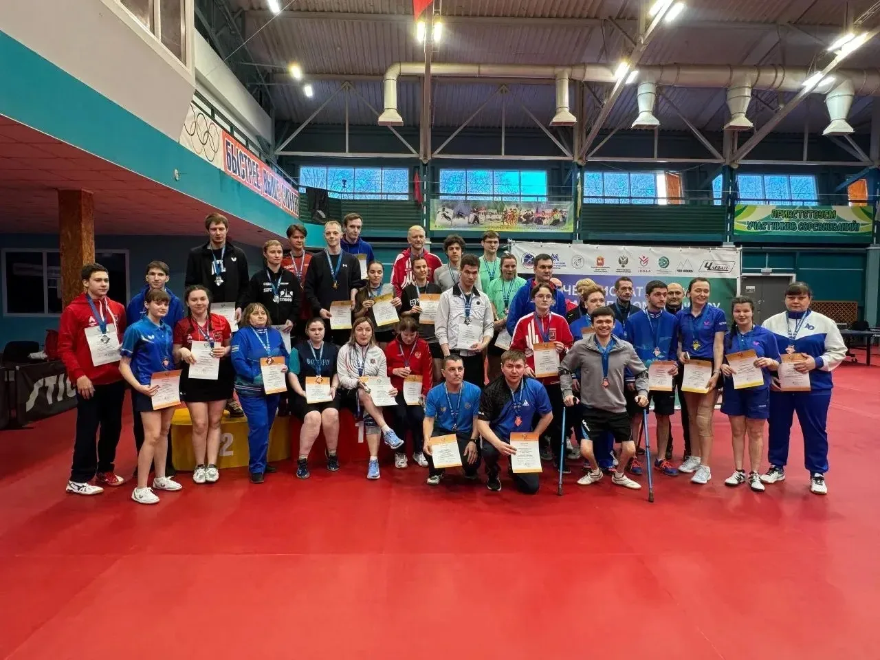 🏓 Спортсмены МКСШОР «Восток» завоевали одну золотую, одну серебряную и три бронзовые медали чемпиона