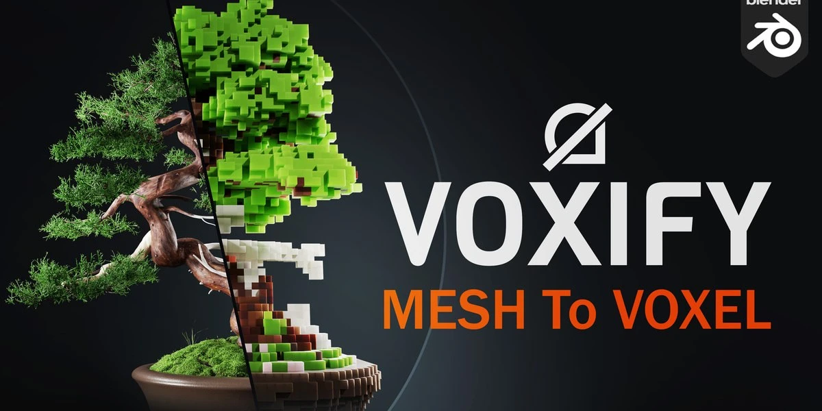 Voxify | Blender Mesh To Voxel Modifier от  Masoud Rezaei