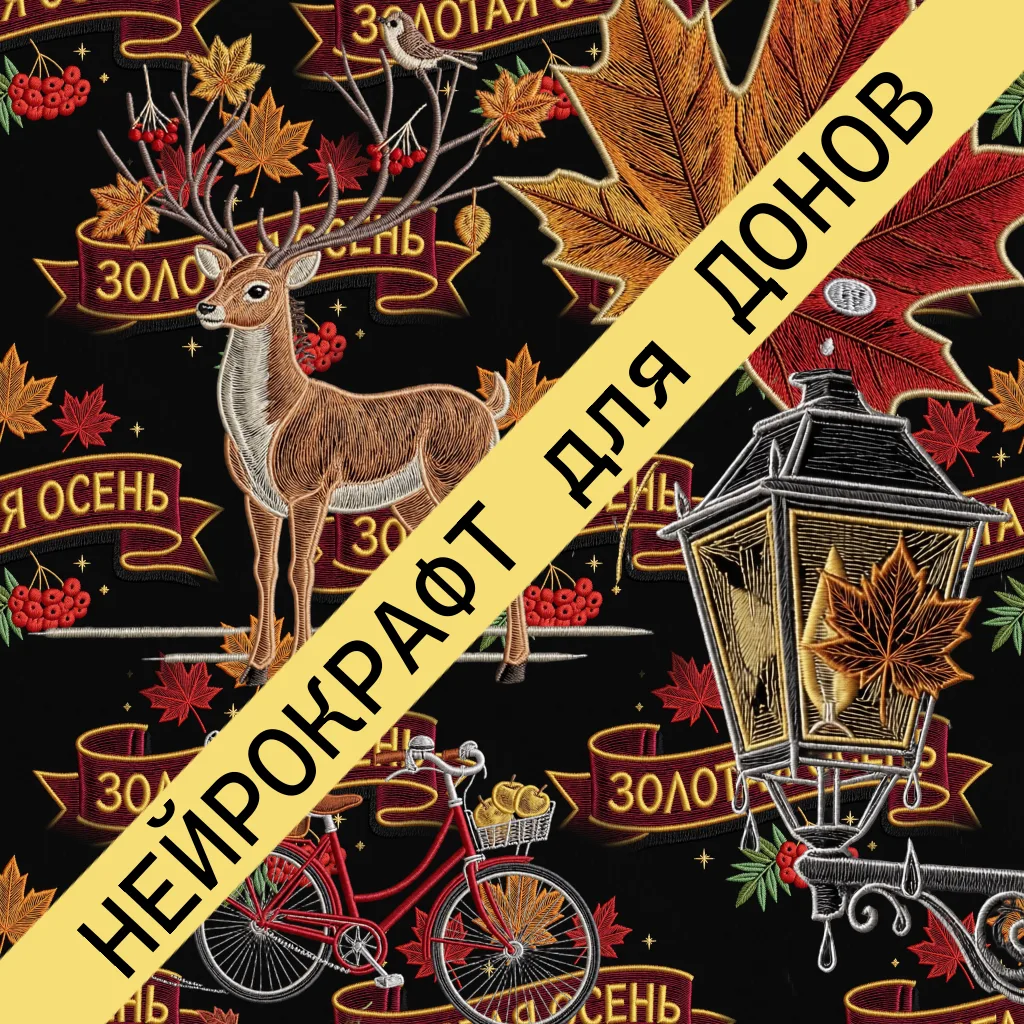 Только что выложили для донов большой осенний пак нейропревью. Олень с рябиной в рогах,...