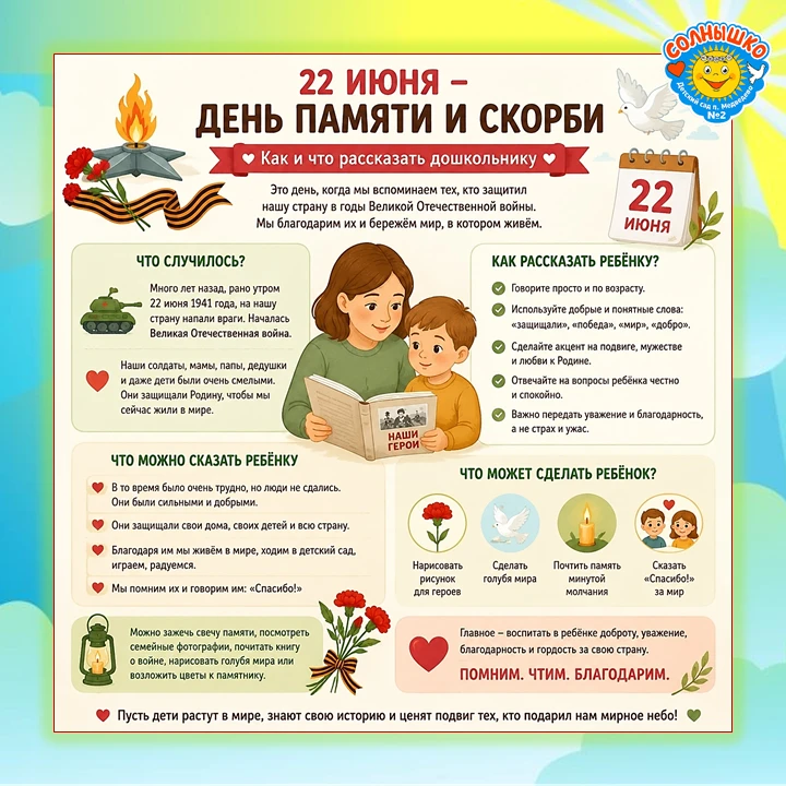 22 июня — ДЕНЬ ПАМЯТИ И СКОРБИ

Сегодня очень важная и грустная дата в истории нашей страны. 22 июня