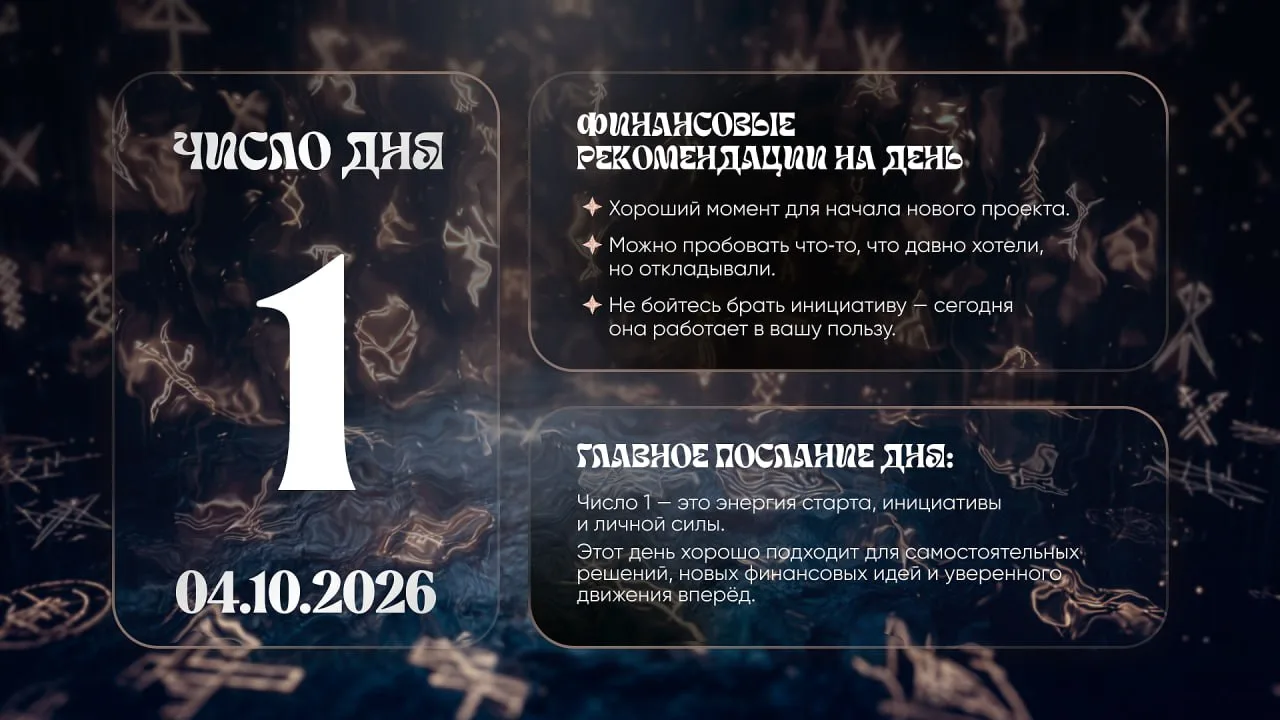 Число удачи на сегодня, 4 октября
