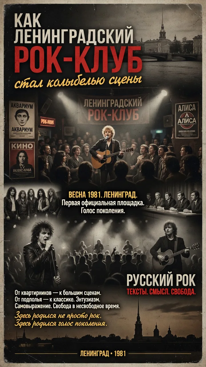 Как ленинградский рок-клуб стал колыбелью сцены
