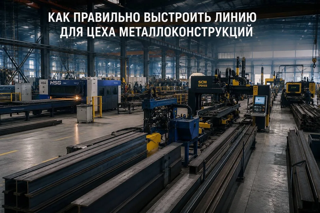 🏭 Как правильно выстроить линию для цеха металлоконструкций

Эффективный цех металлоконструкций нач