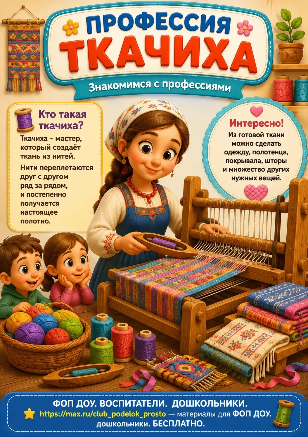 ♻️ ПРОФЕССИЯ ТКАЧИХА                                                                   ...