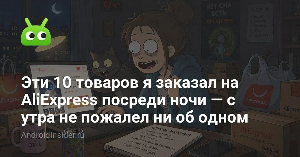 Товары с AliExpress, которые мы заказали ночью и неожиданно остались довольны
