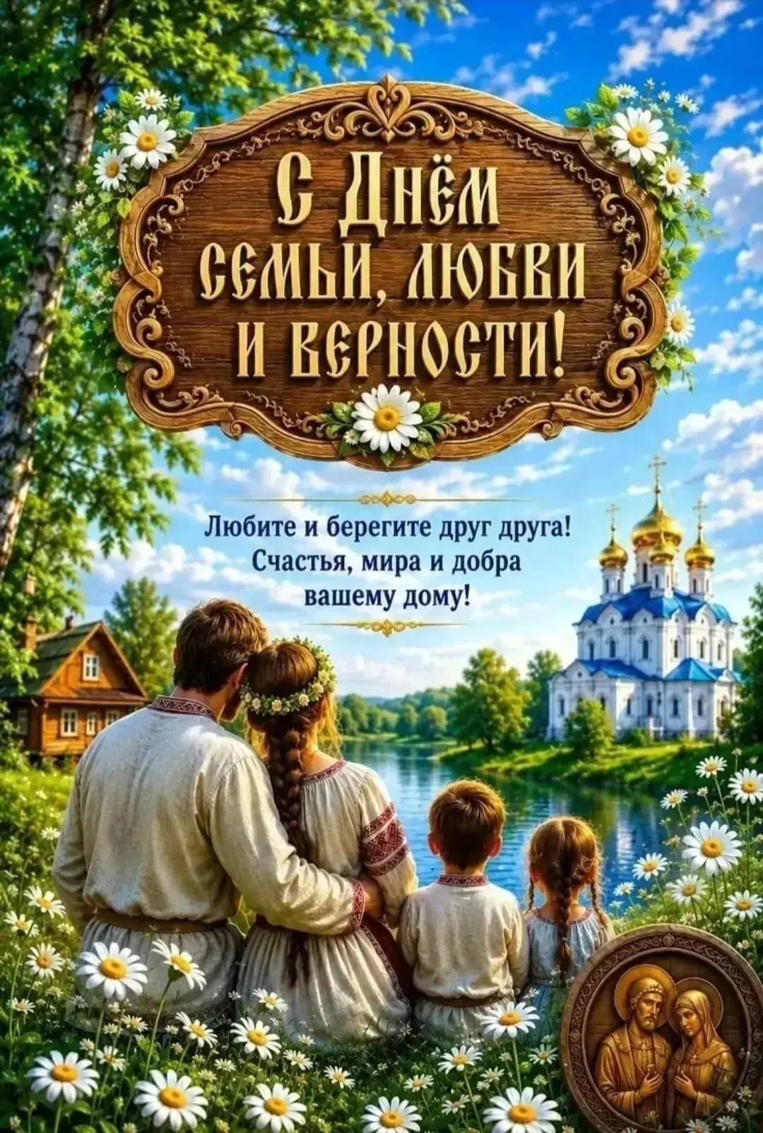 🌼 8 ИЮЛЯ — ДЕНЬ СЕМЬИ, ЛЮБВИ И ВЕРНОСТИ! 💛

Пусть в каждом доме живут любовь, взаимопонимание и те