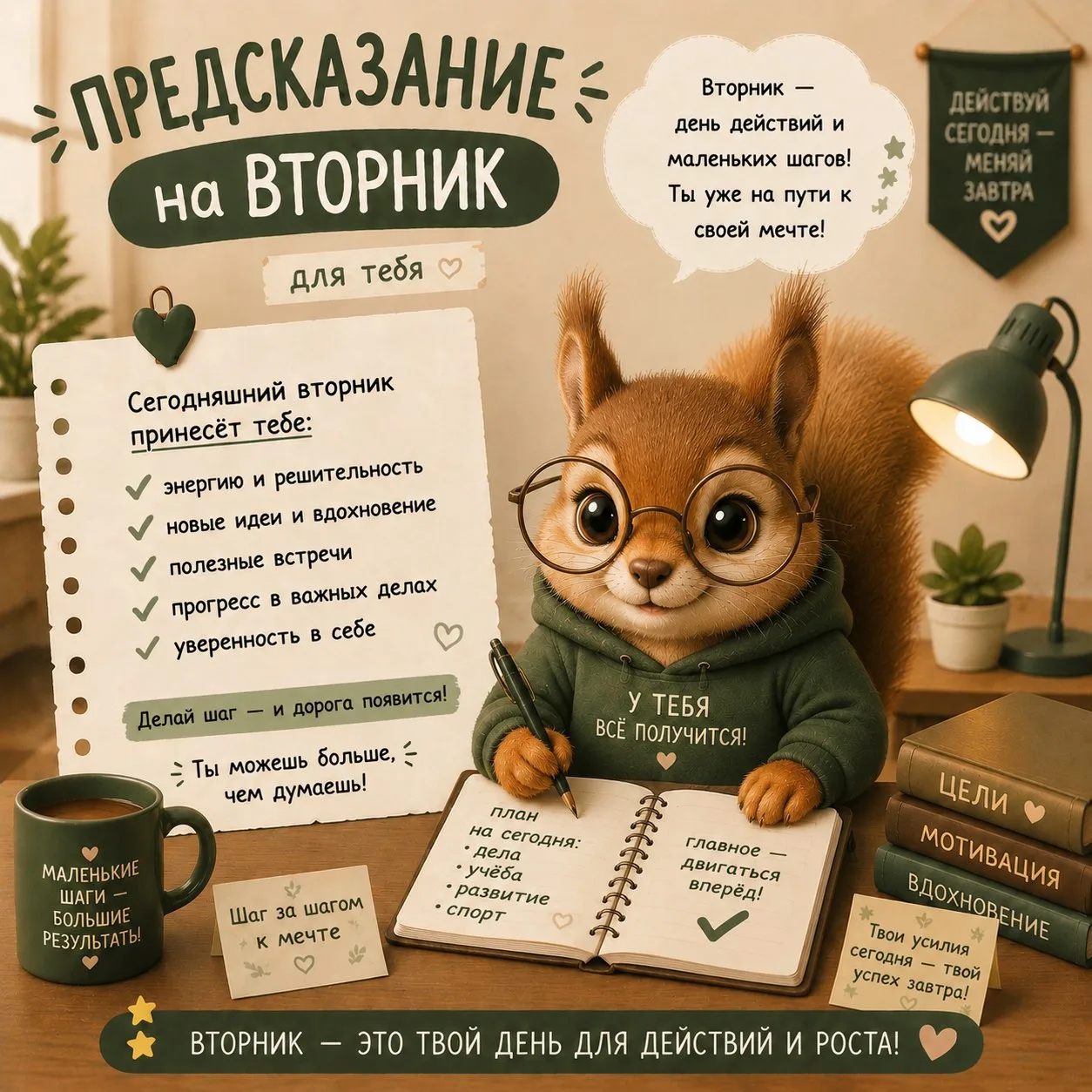 Доброе утро, КГУ! 🔥

Ловите предсказание на сегодня — оно на картинке. 👆

Пусть день будет продукт