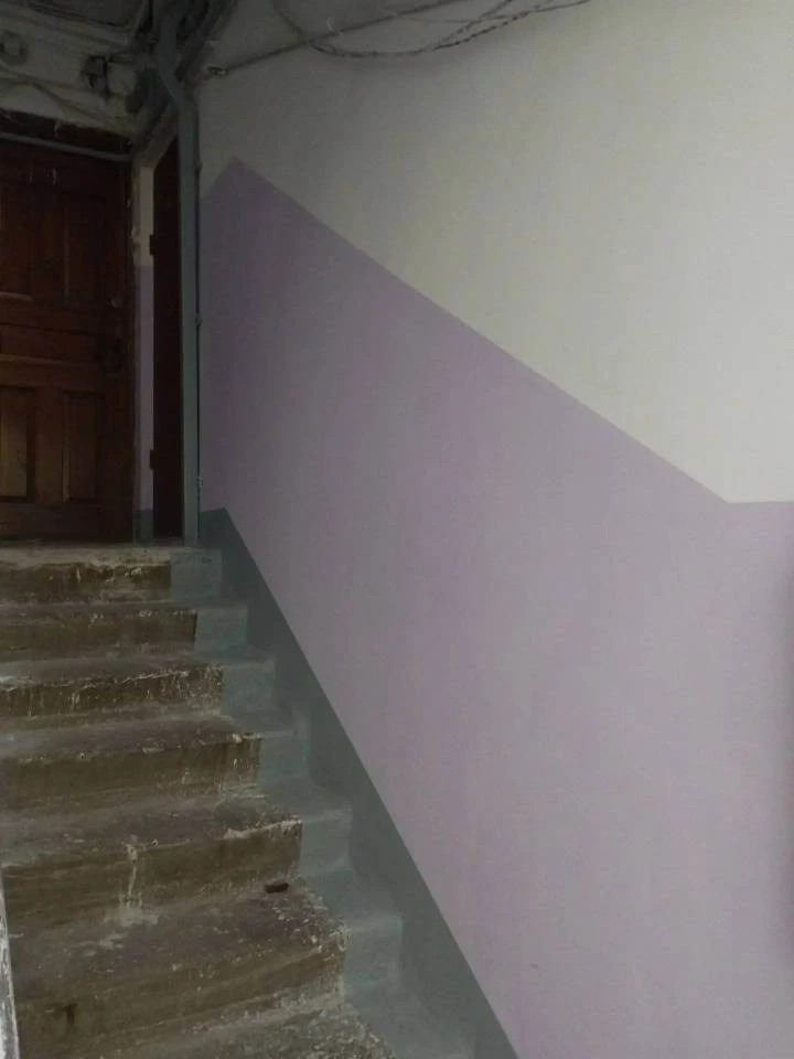 ул.Никитская д.140.Косметический ремонт подъезда 4