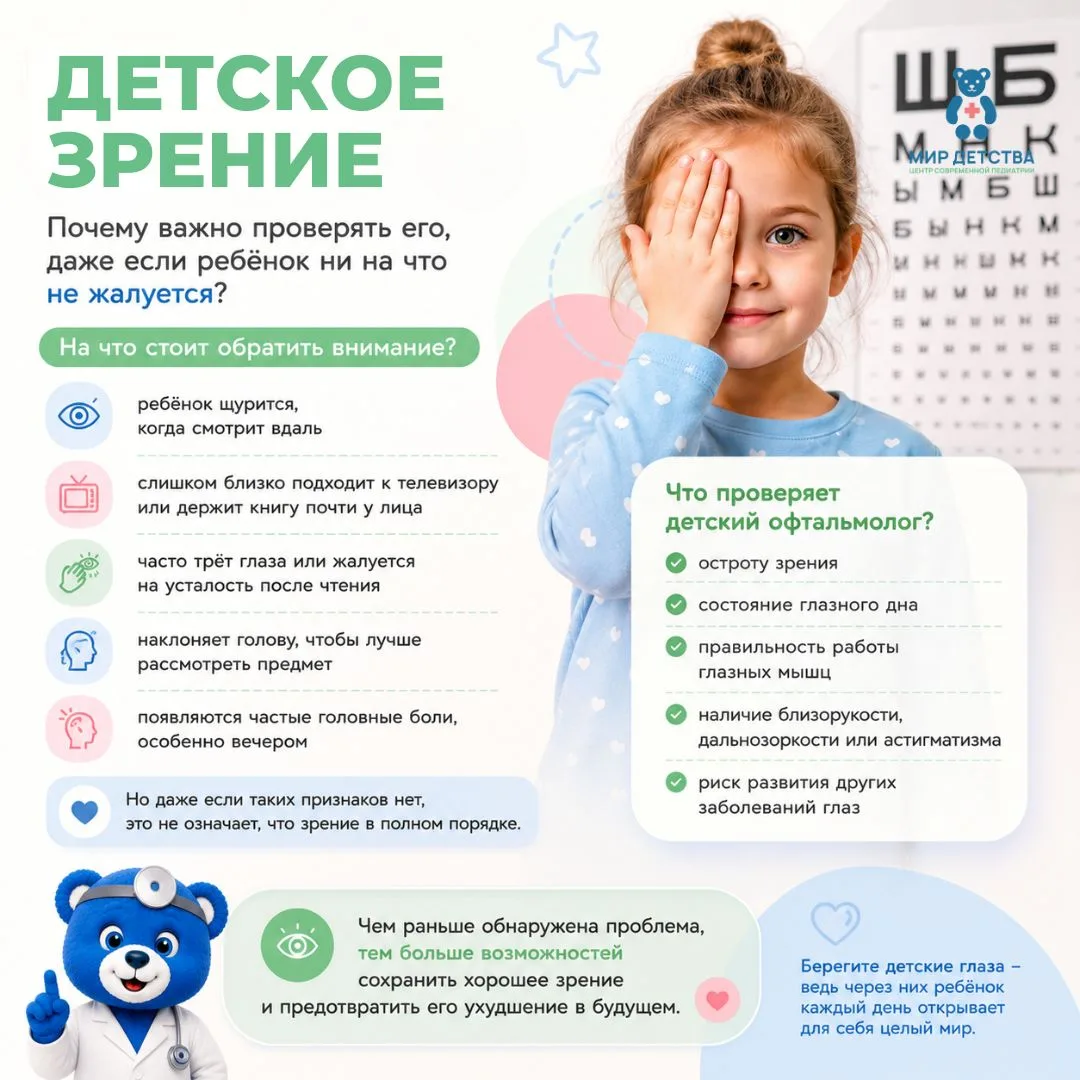 👀 Детское зрение: почему важно проверять его, даже если ребёнок ни на что не жалуется?

Многие проб