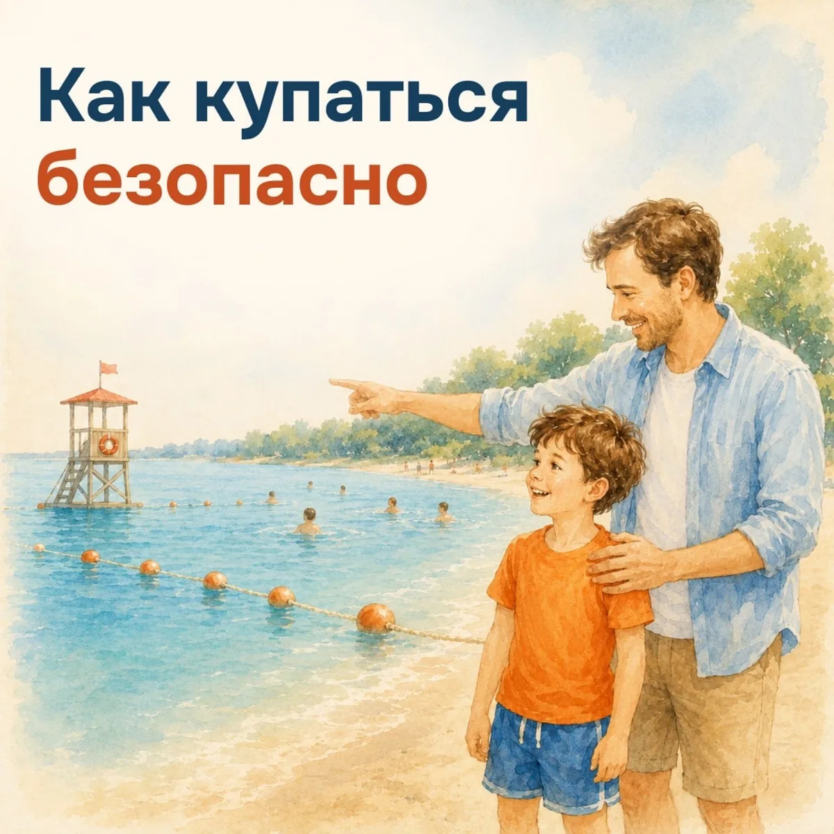 Как безопасно купаться летом