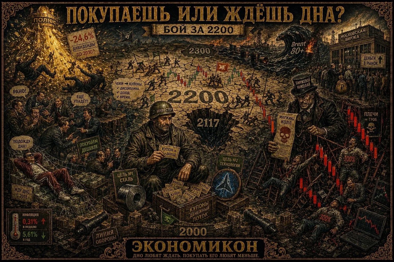 А ты покупаешь или ждешь дна?

Что не день, то новые приключения, рынок последние два дня сильно лих