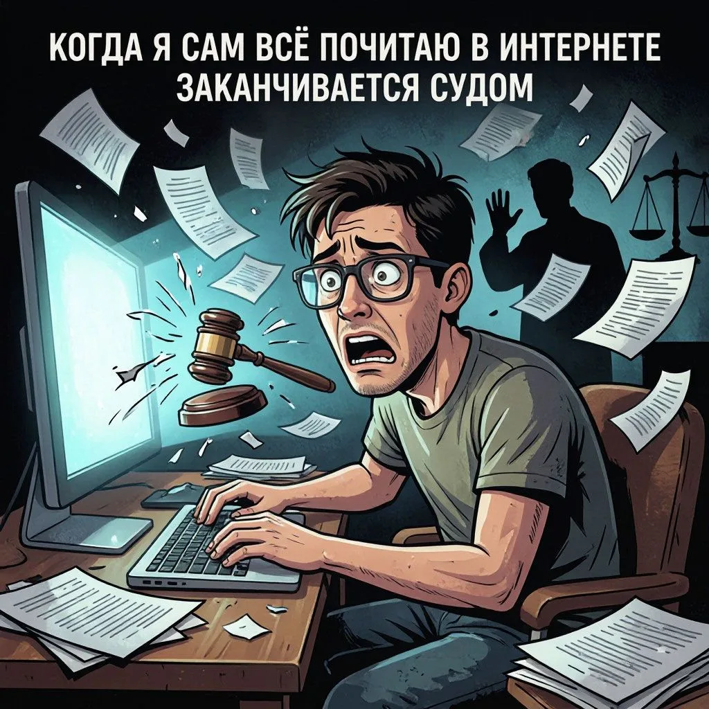 🎯 Когда «я сам всё почитаю в интернете» заканчивается судом
