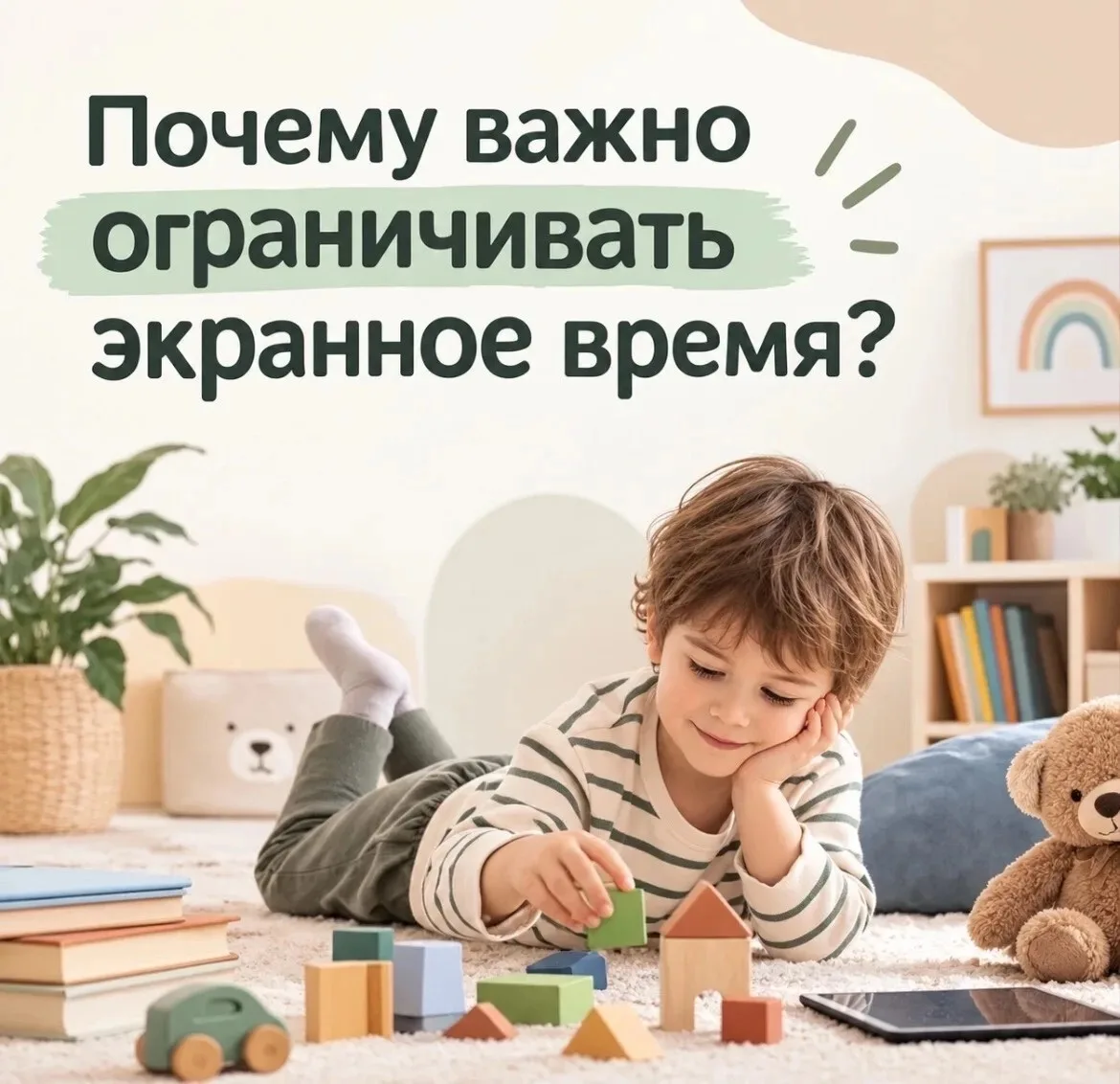 📱Почему важно ограничивать экранное время?