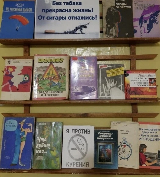 Меклетинская библиотека  представляет  тематическую книжную выставку "Саморазрушение че...