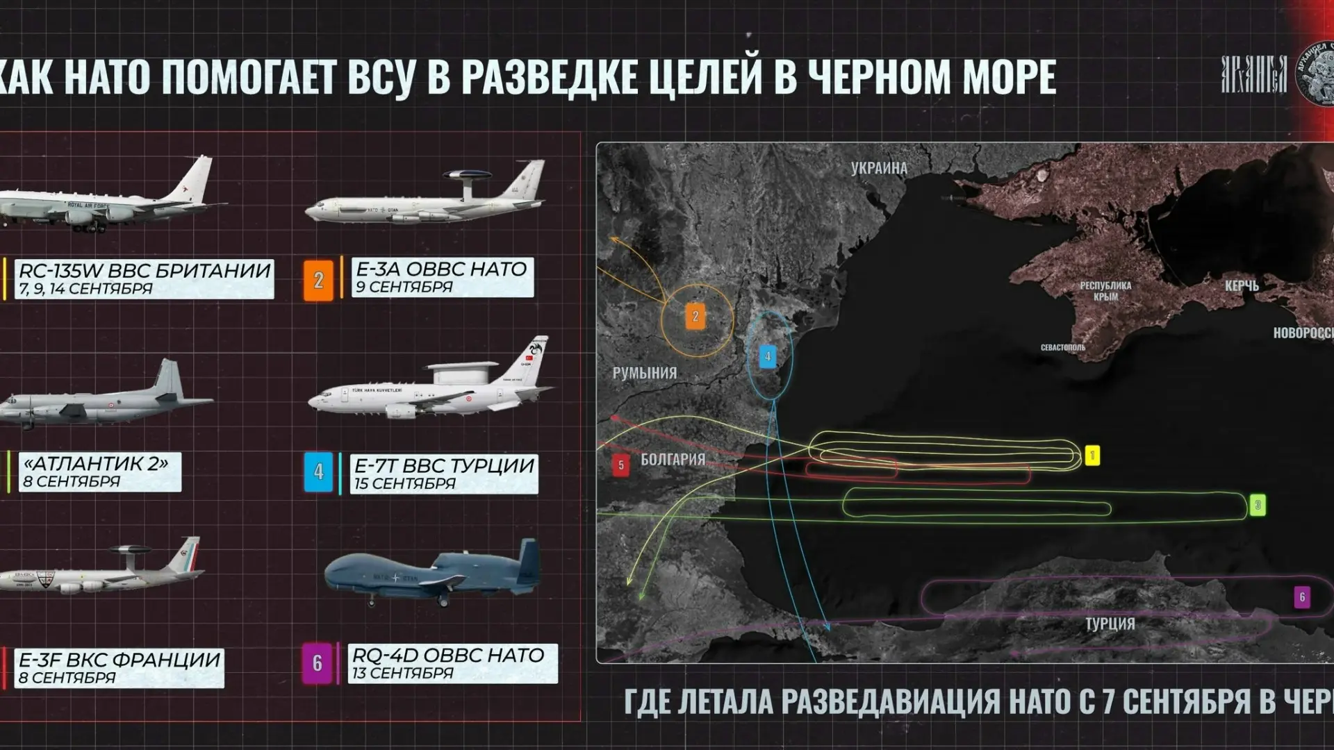 НАТОвские самолеты в Черном море