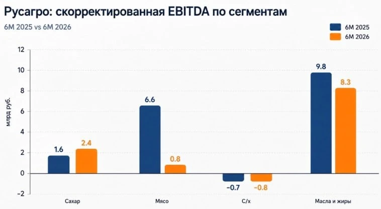 🍅 РУСАГРО: свиньи с трейдингом принесли убытки, но есть шансы на камбэк для терпеливых