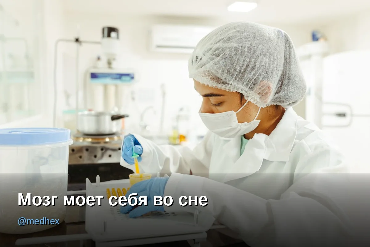 🧠 Пока вы спите, мозг выносит мусор, который вызывает Альцгеймера