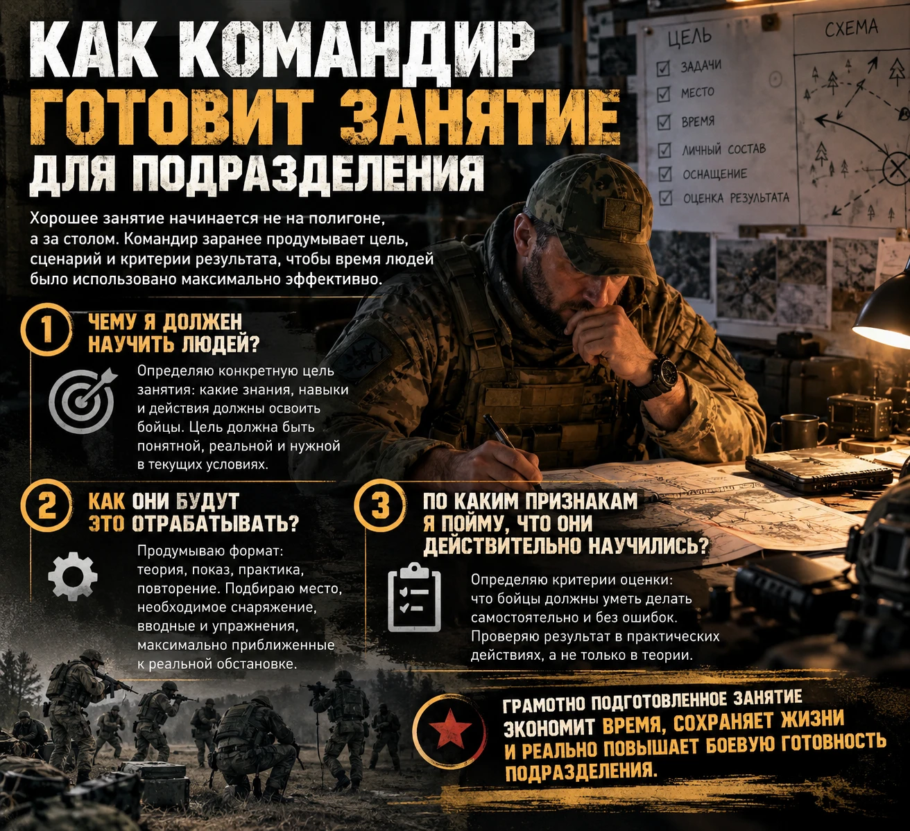 КАК КОМАНДИР ГОТОВИТ ЗАНЯТИЕ ДЛЯ ПОДРАЗДЕЛЕНИЯ