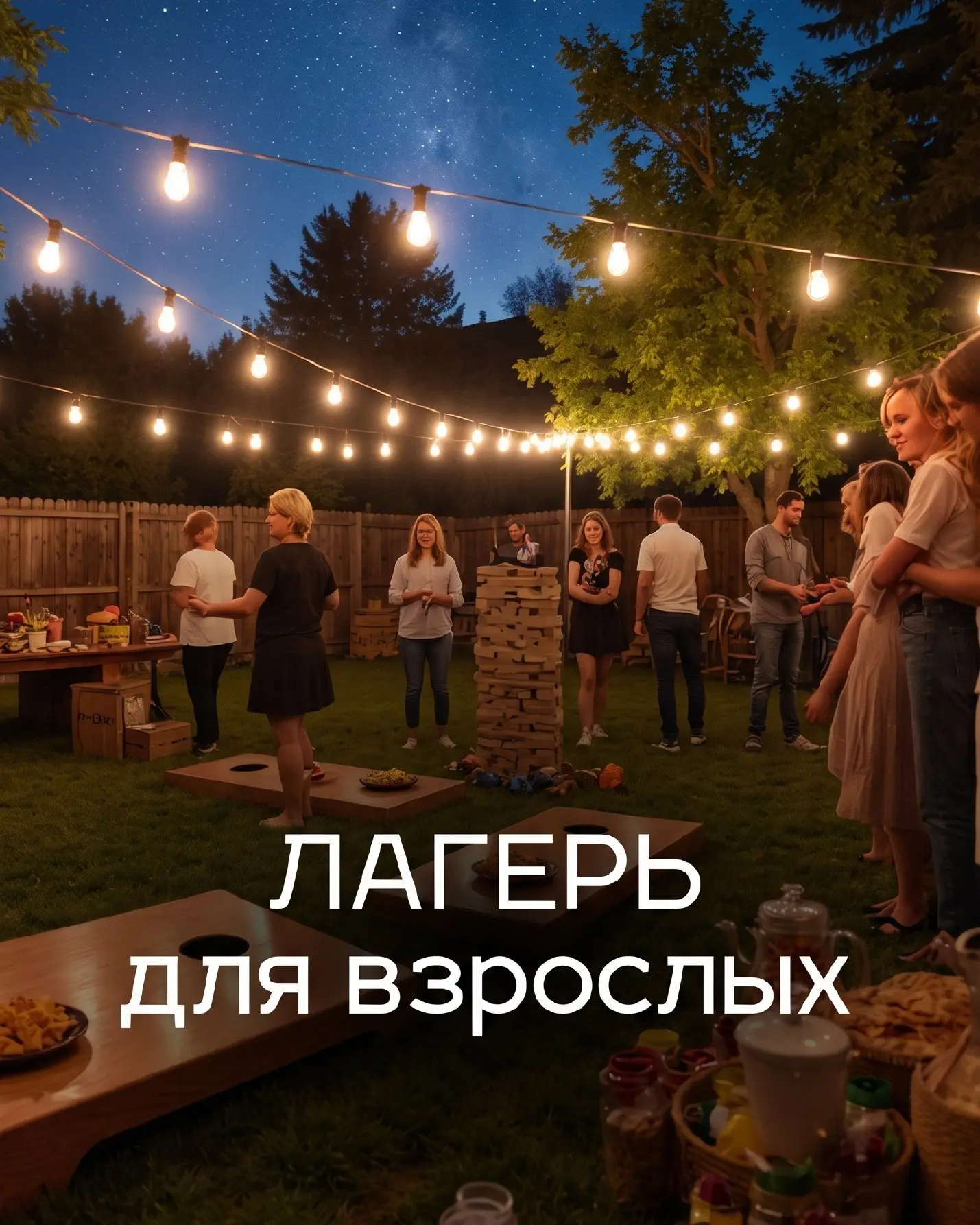 🏕 ЛАГЕРЬ ДЛЯ ВЗРОСЛЫХ
