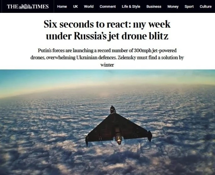 🇷🇺🚀🇺🇦Перехват снизился до 60%: «Герани» уничтожили украинскую ПВО — The Sunday Times