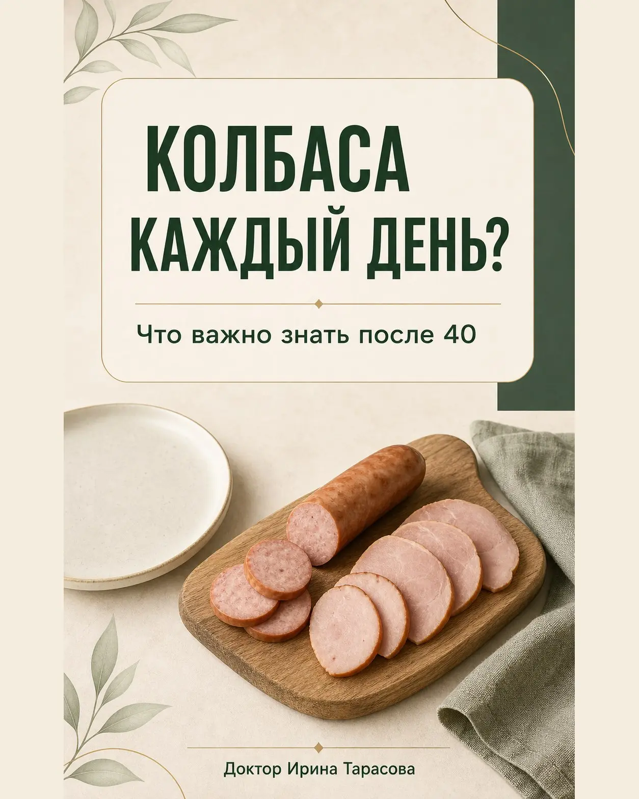🌭 КОЛБАСА КАЖДЫЙ ДЕНЬ: ЧТО ВАЖНО ЗНАТЬ ПОСЛЕ 40?