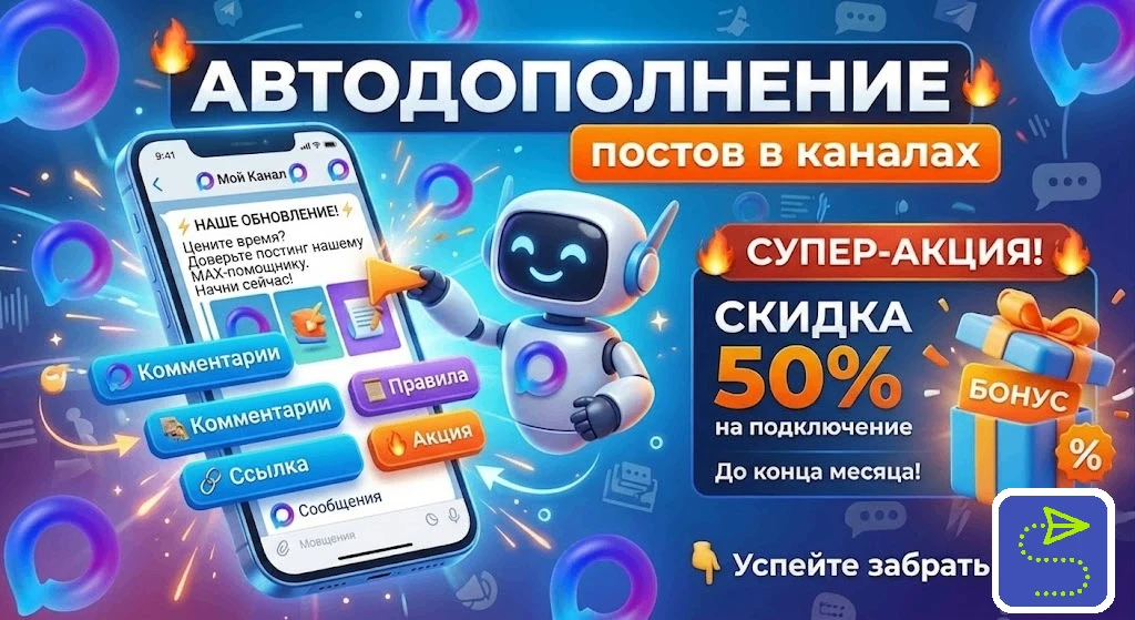 🚀 Автодополнение постов в каналах 🚀