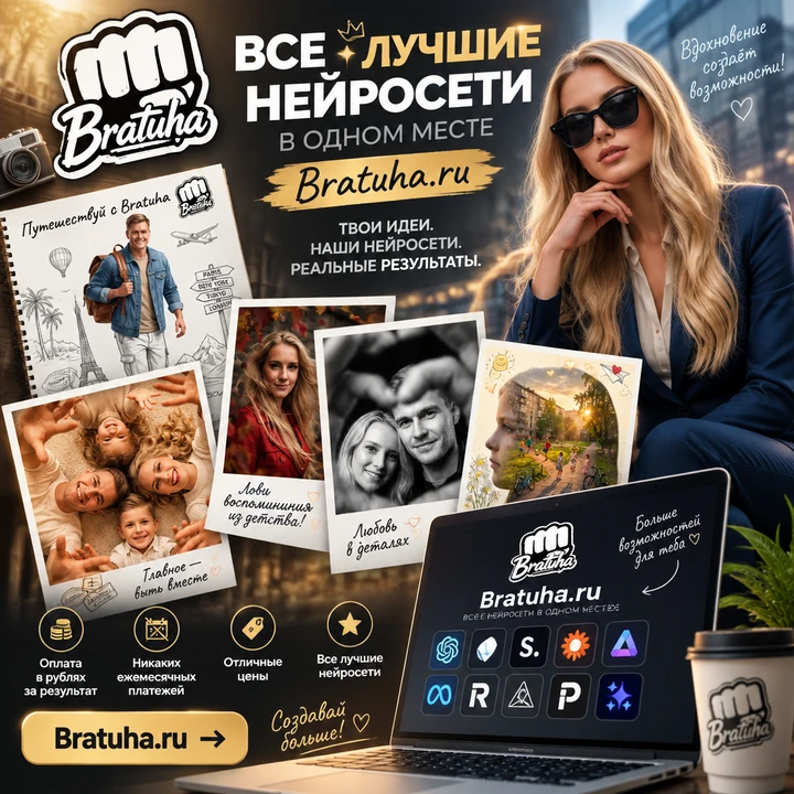 Агрегатор лучших нейросетей —bratuha.ru
