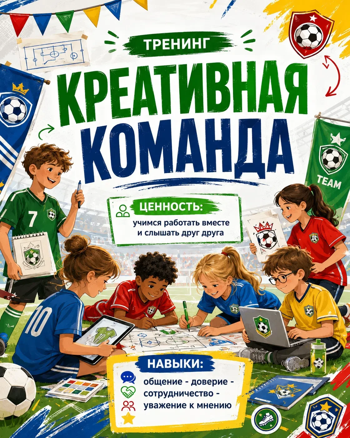 ⚽ На следующей неделе «Креативный футбол: мода на футбольном поле» (15-19 июня) все мероприятия буду
