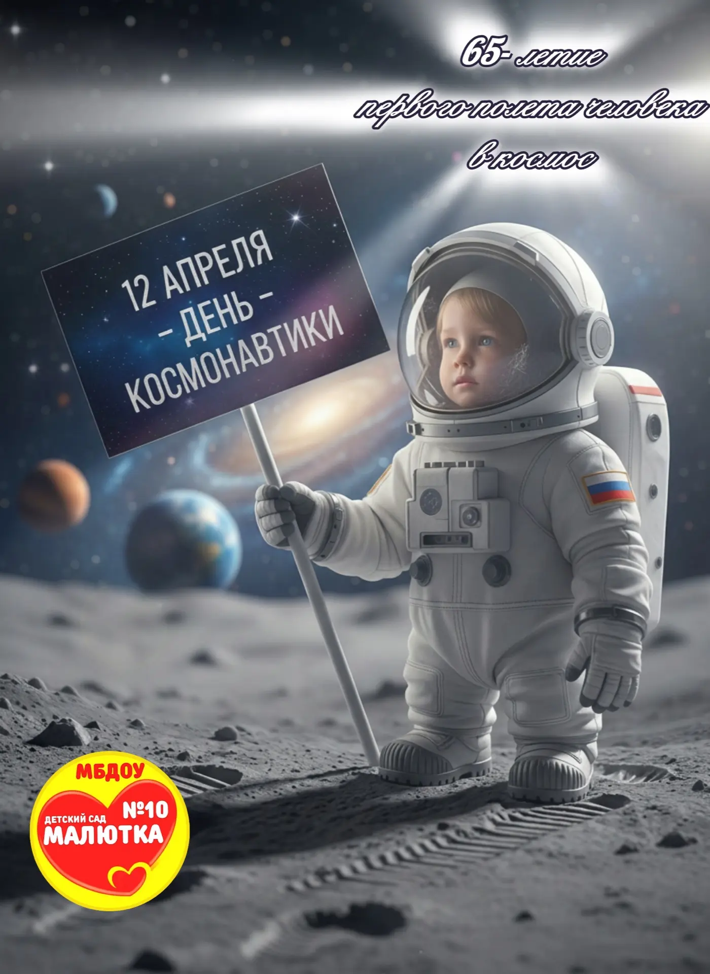 65 лет назад Юрий Гагарин открыл человечеству дорогу к звездам. Сегодня в нашем ДОУ ста...