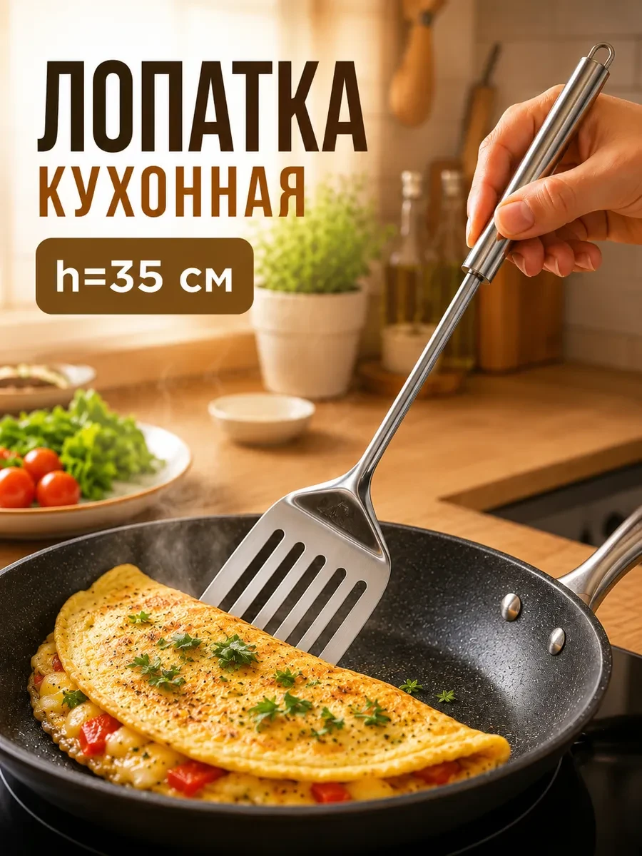 ⚡️ Лопатка для блинов, длина 35 см