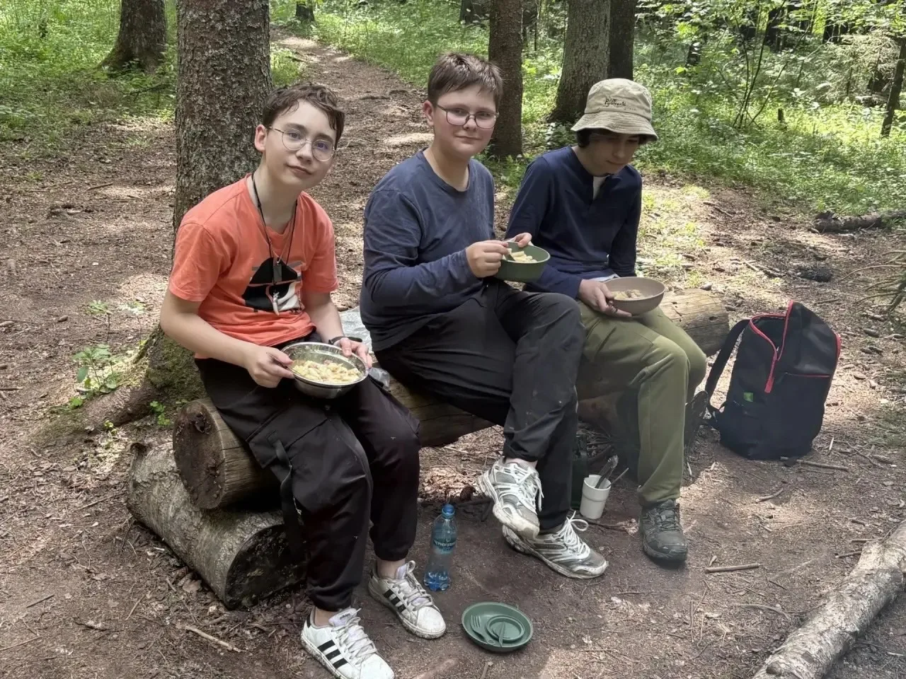 🏕️Ведём прямое включение из нашего похода  Туристы из 6А вместе с классным руководителем Игорем Влад
