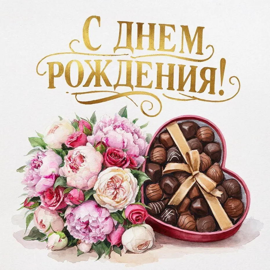 🌸❤😊✨
Я тебя, моя отрада,
С днем рожденья поздравляю!
Жизни в полном шоколаде
От души тебе желаю!

