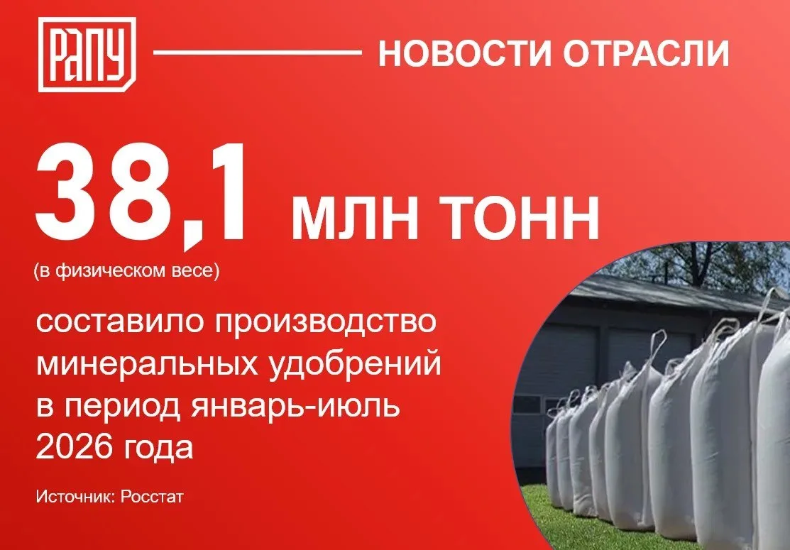 📊 По данным Росстата, производство минеральных удобрений в период январь-июль 2026 год...
