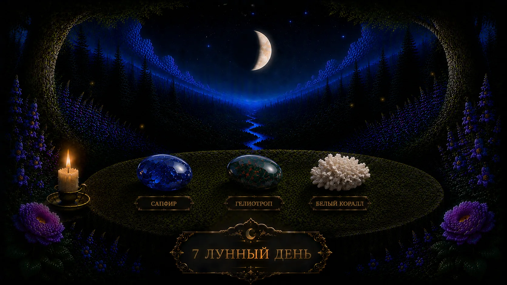 7-й лунный день — активный и удачный для всех, кто действует честно и по совести. Его символы — пету