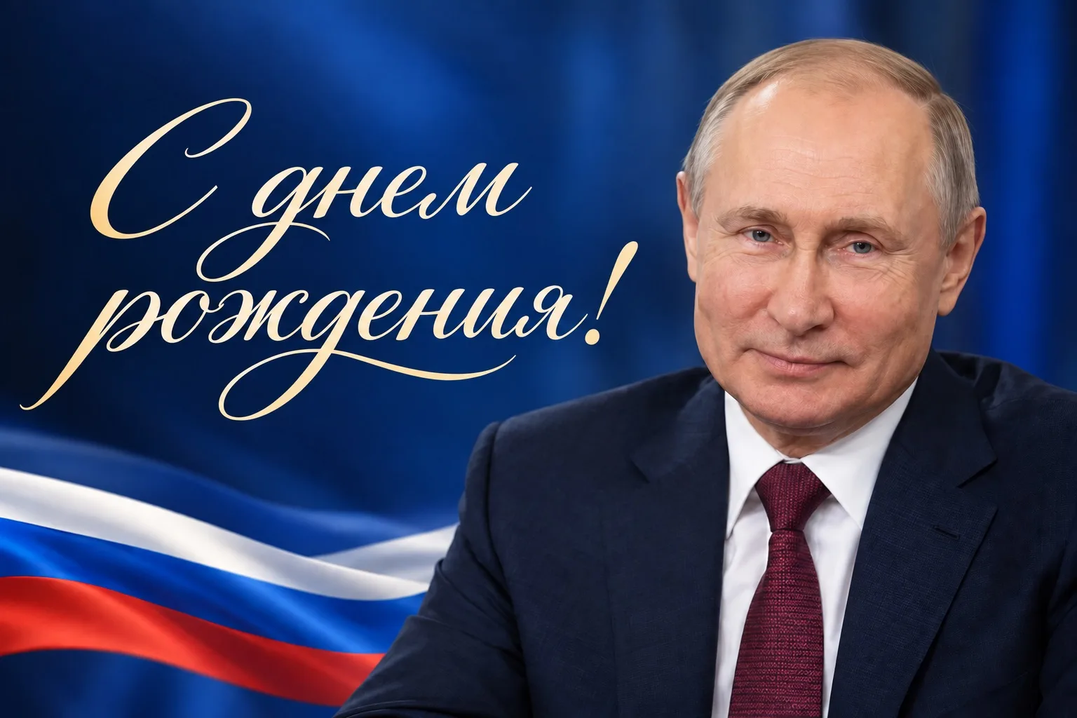 От всей души поздравляю Президента России Владимира Владимировича Путина с днем рождения!
