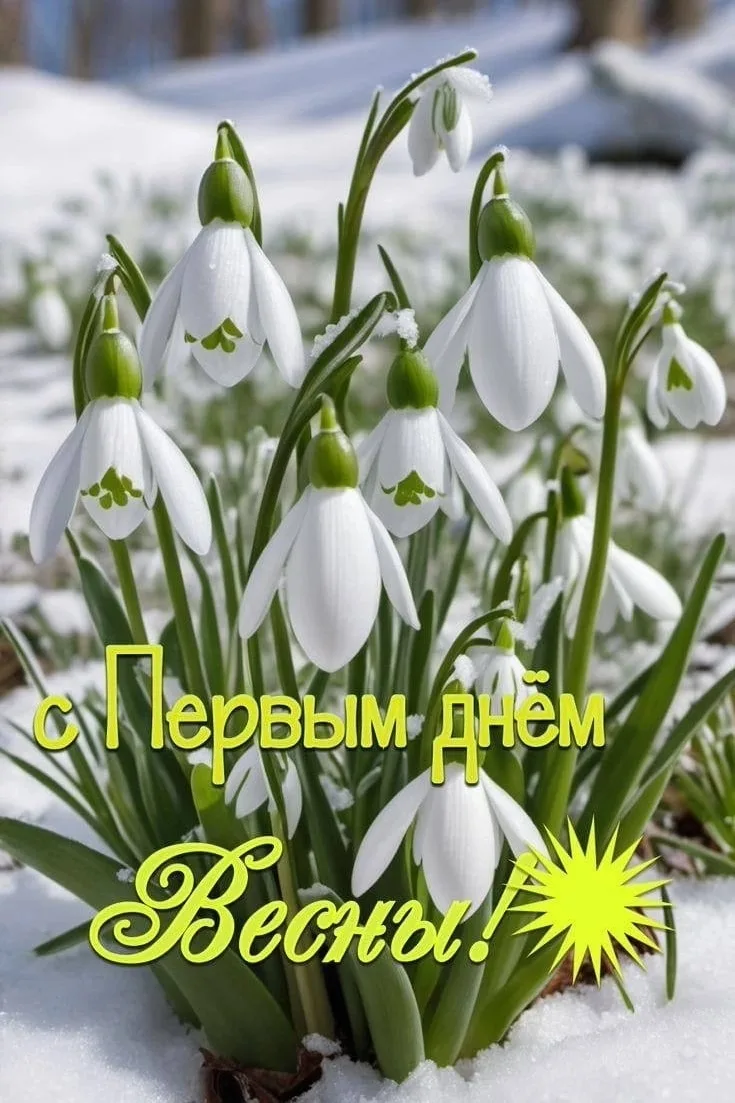 С первым днем весны прекрасной!