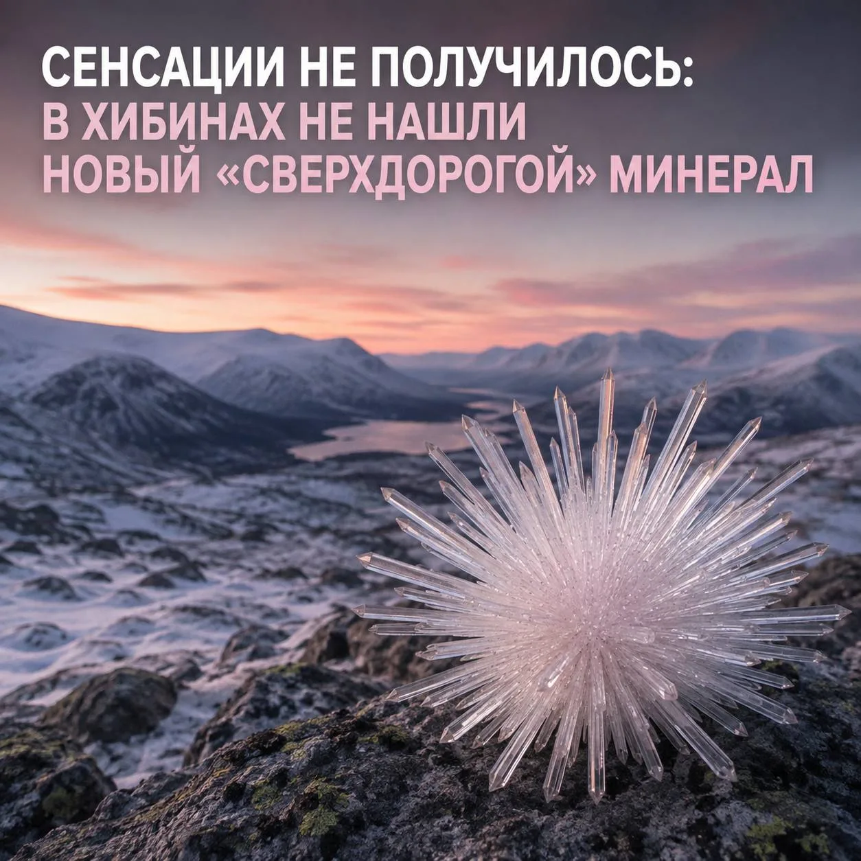 💎 Сенсации не получилось: в Хибинах не нашли новый «сверхдорогой» минерал

В Кольском научном центр