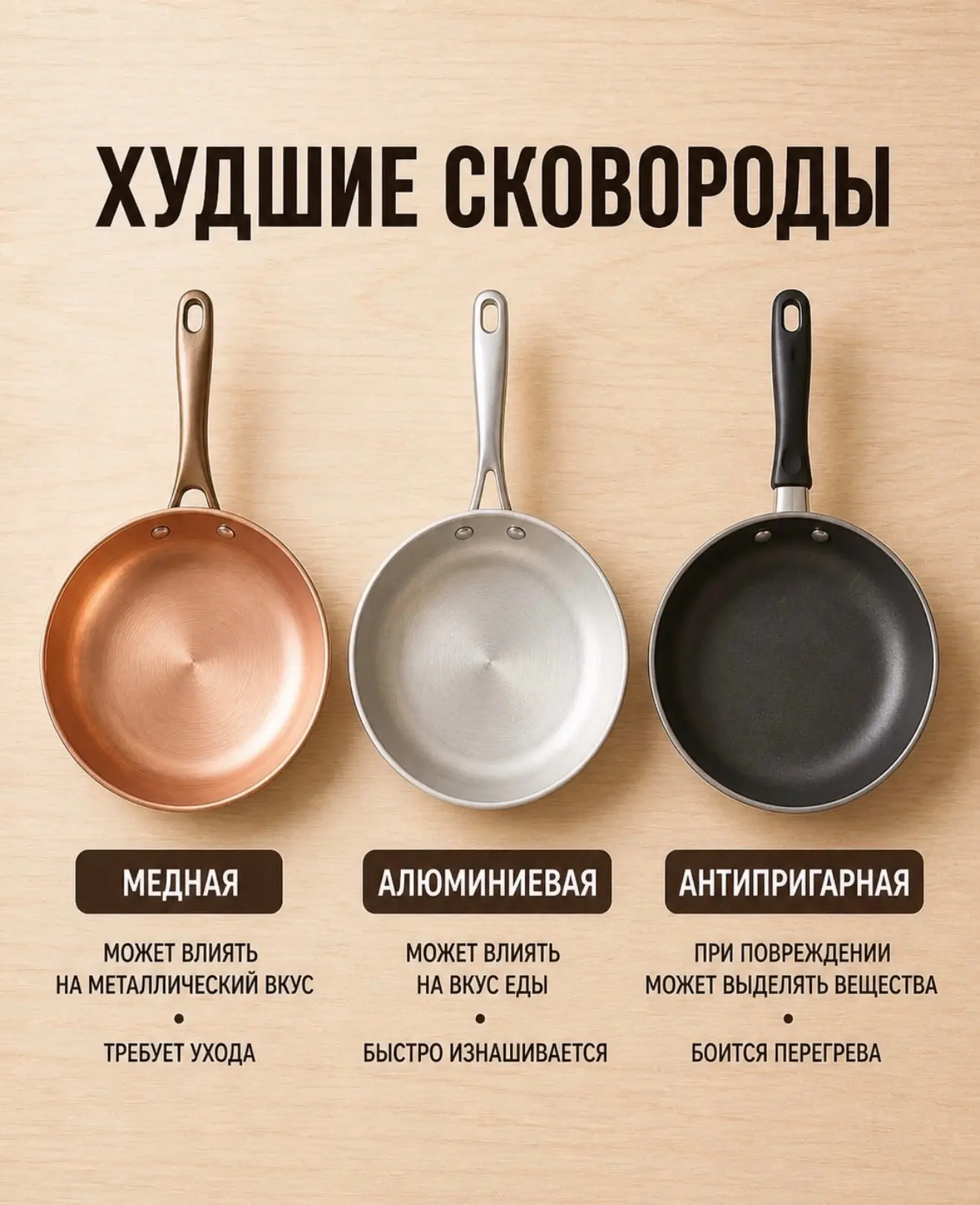Сковорода это не просто посуда от неё зависит и вкус и сам процесс готовки.  часто ориентируются на 