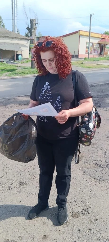17.06 в МБУ " Клуб пгт Ясиновка г.о.Макеевка" прошла акция с раздачей памяток " Остановим насилие пр