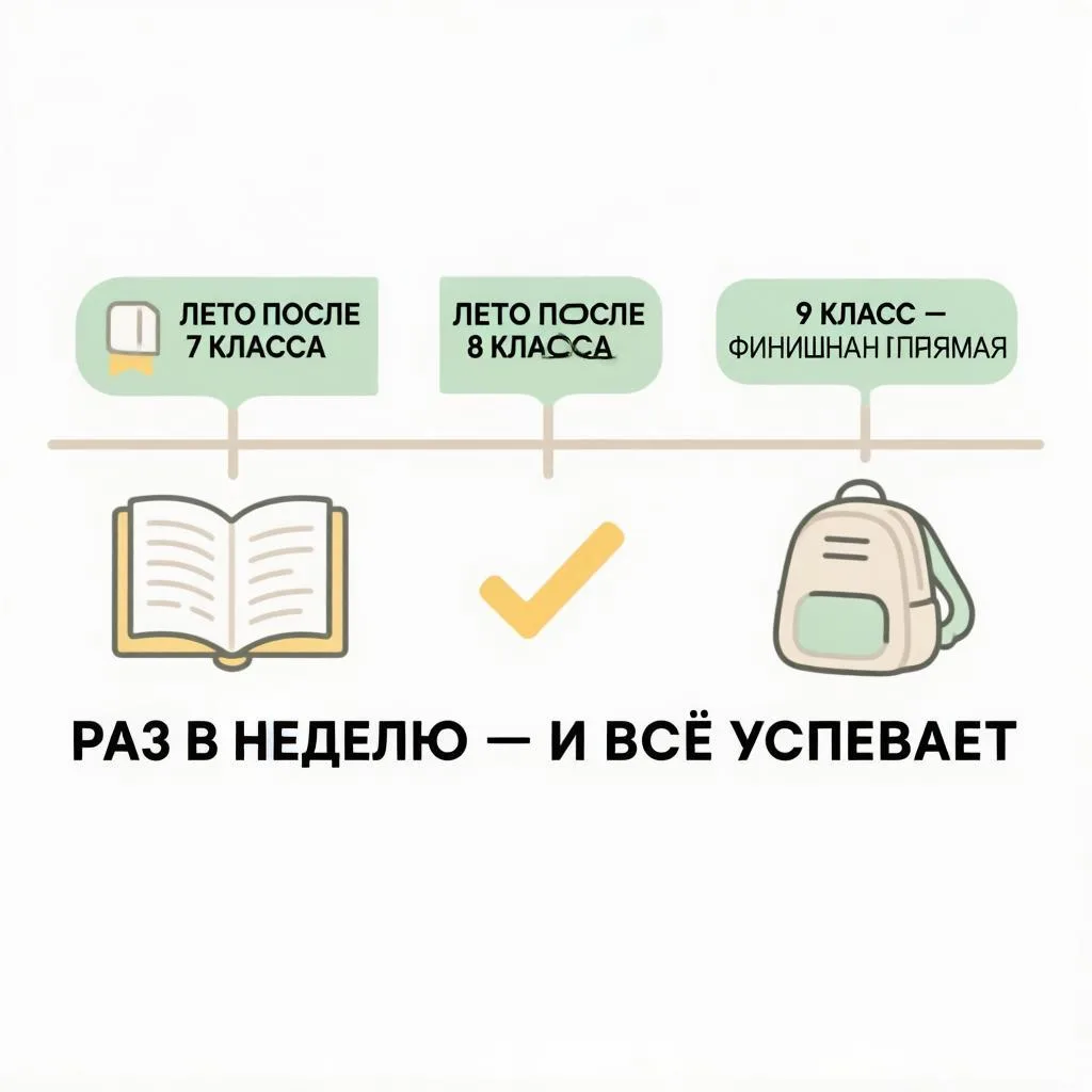 Лето после 7 класса - время вложиться  в спокойный 9-й