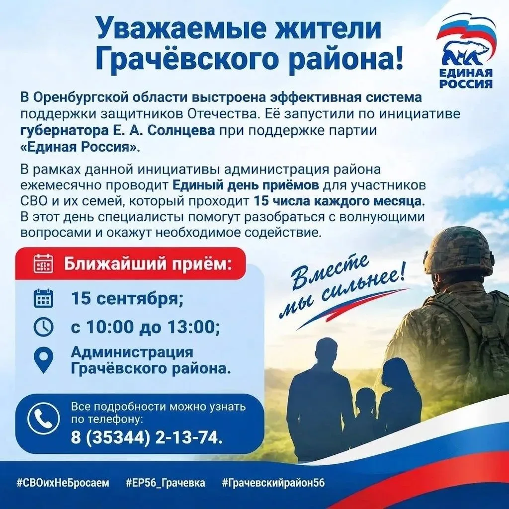Уважаемые жители Грачёвского района!