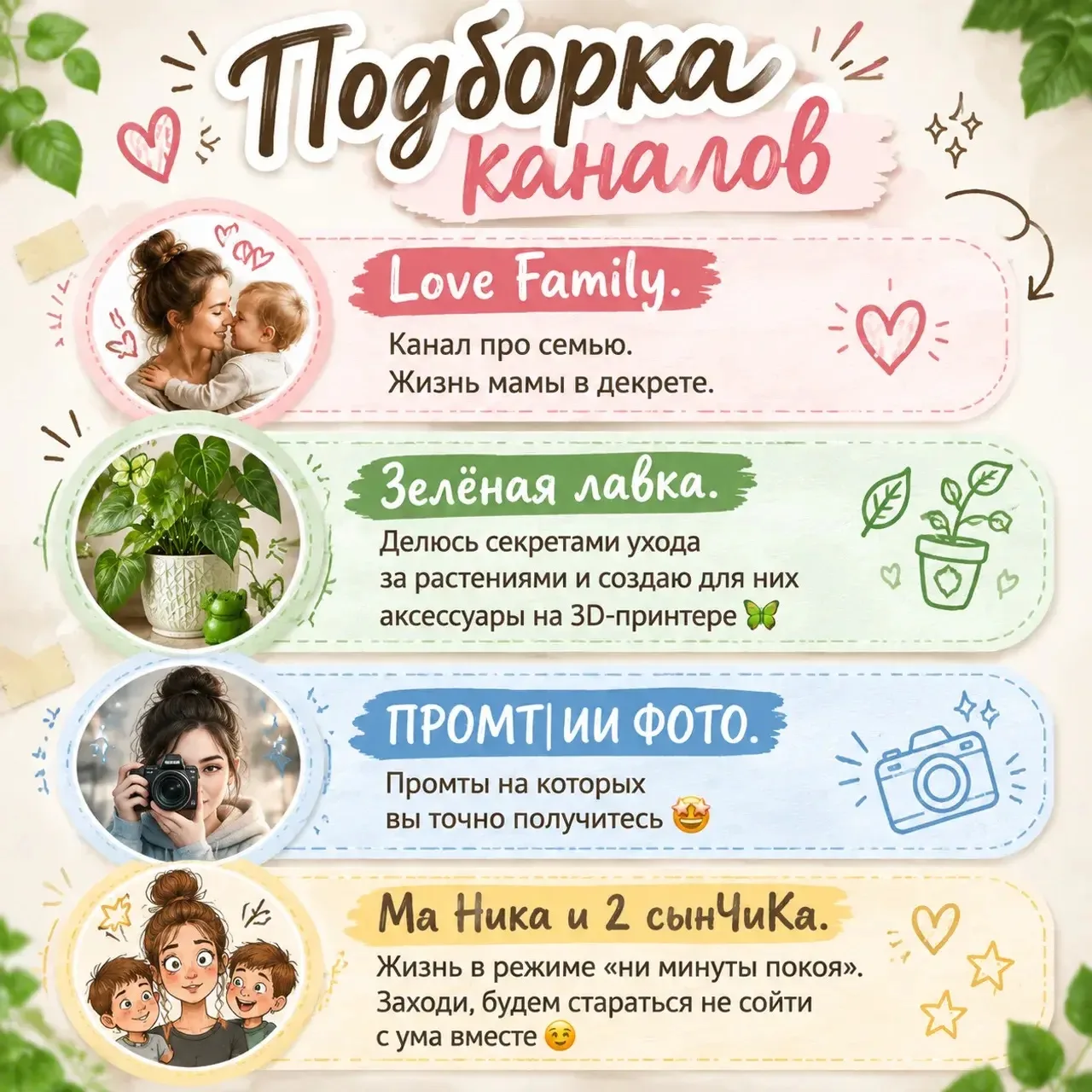 Собрала для вас уникальную подборку каналов, которые сделают вашу ленту по-настоящему ж...