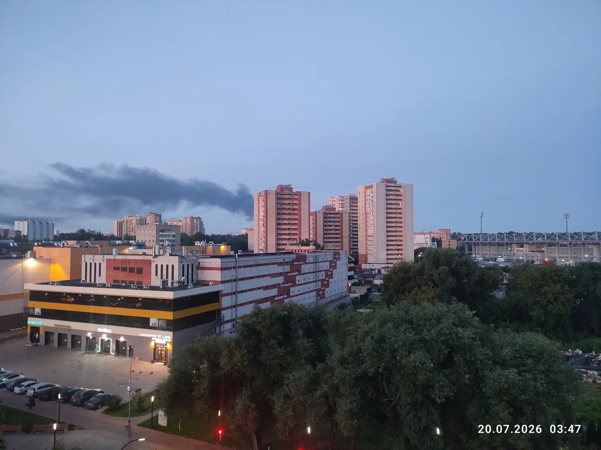 В Подольске что-то горит